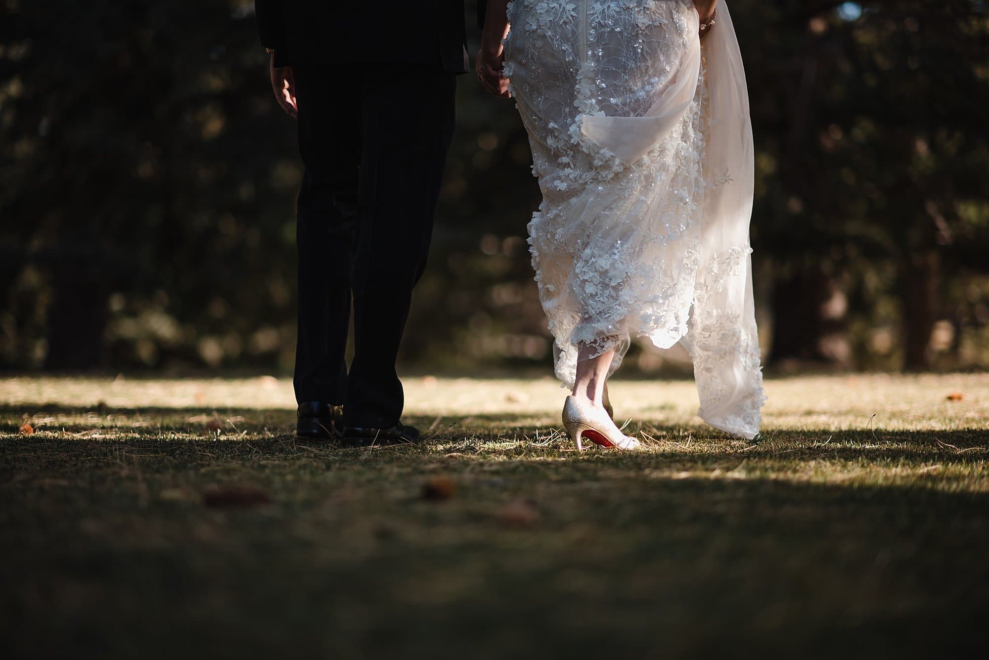 first look, wedding gown