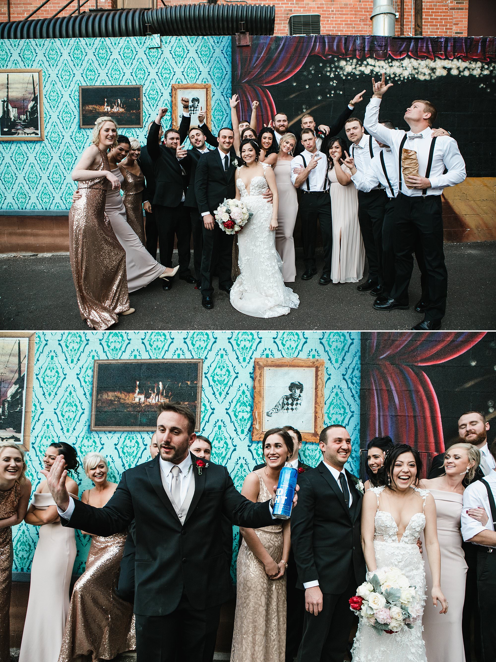 bridal party photos wyoming