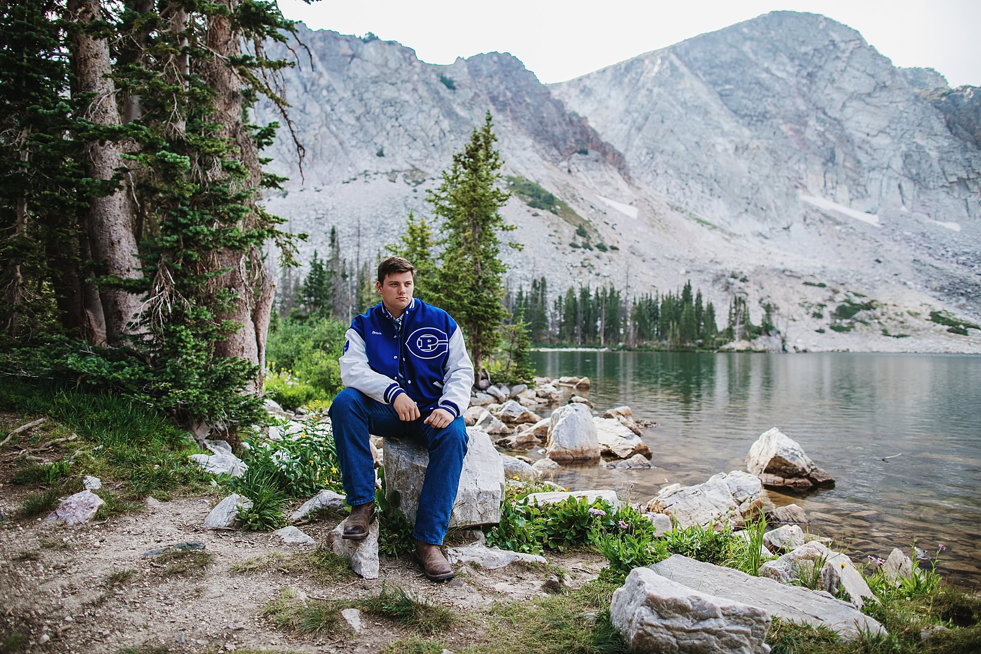 mountain scenery portrait