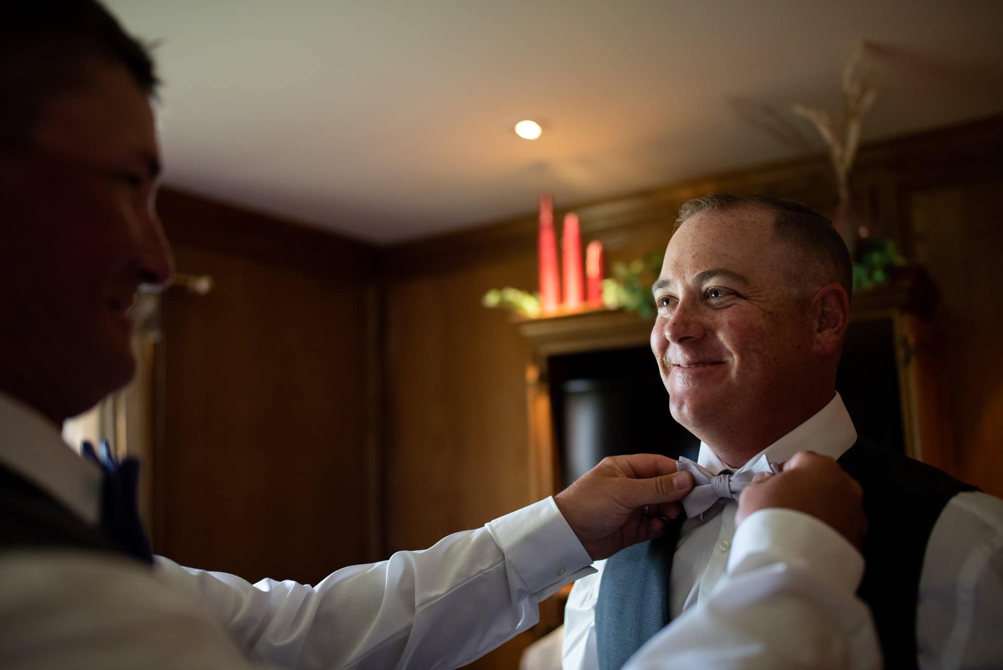 groom getting ready