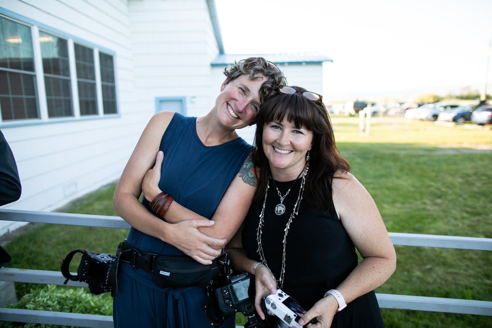 wyoming wedding photographers Liz Putnam and Tara Bolgiano with Blushing Crow