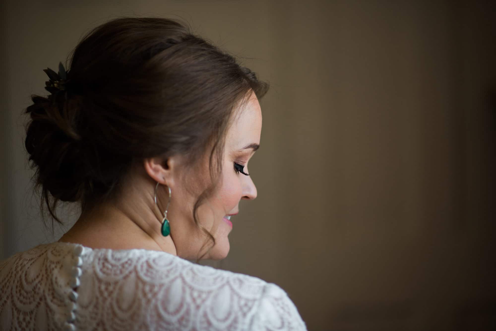 bride getting ready, candid