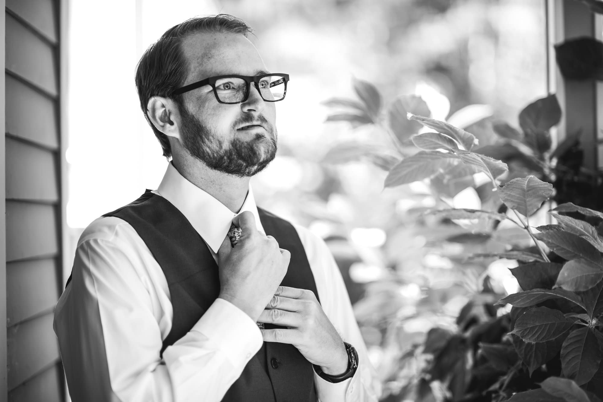 groom getting ready