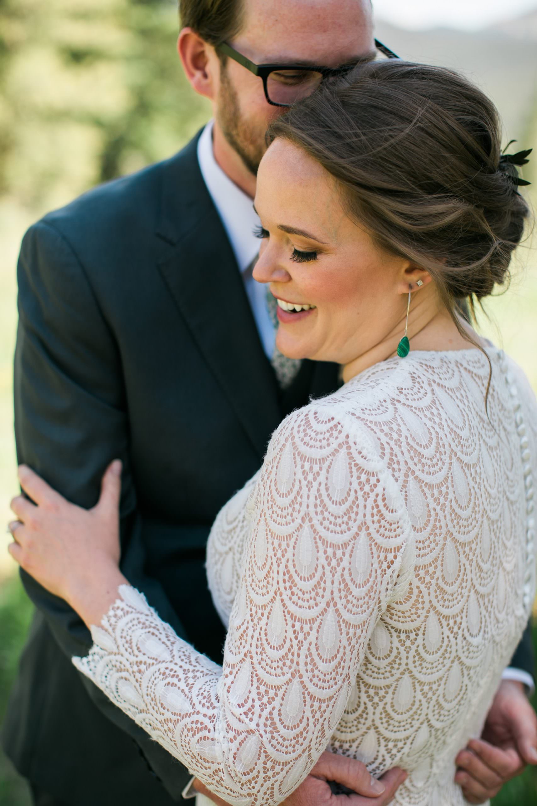 classic lace wedding dress, long sleeve