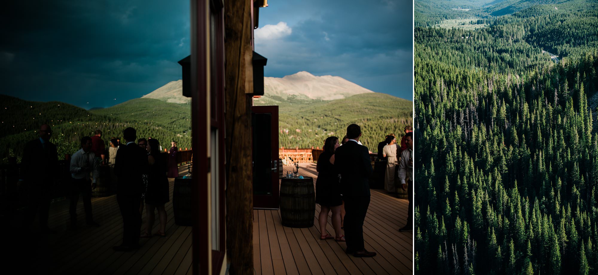 Breckenridge views, wedding