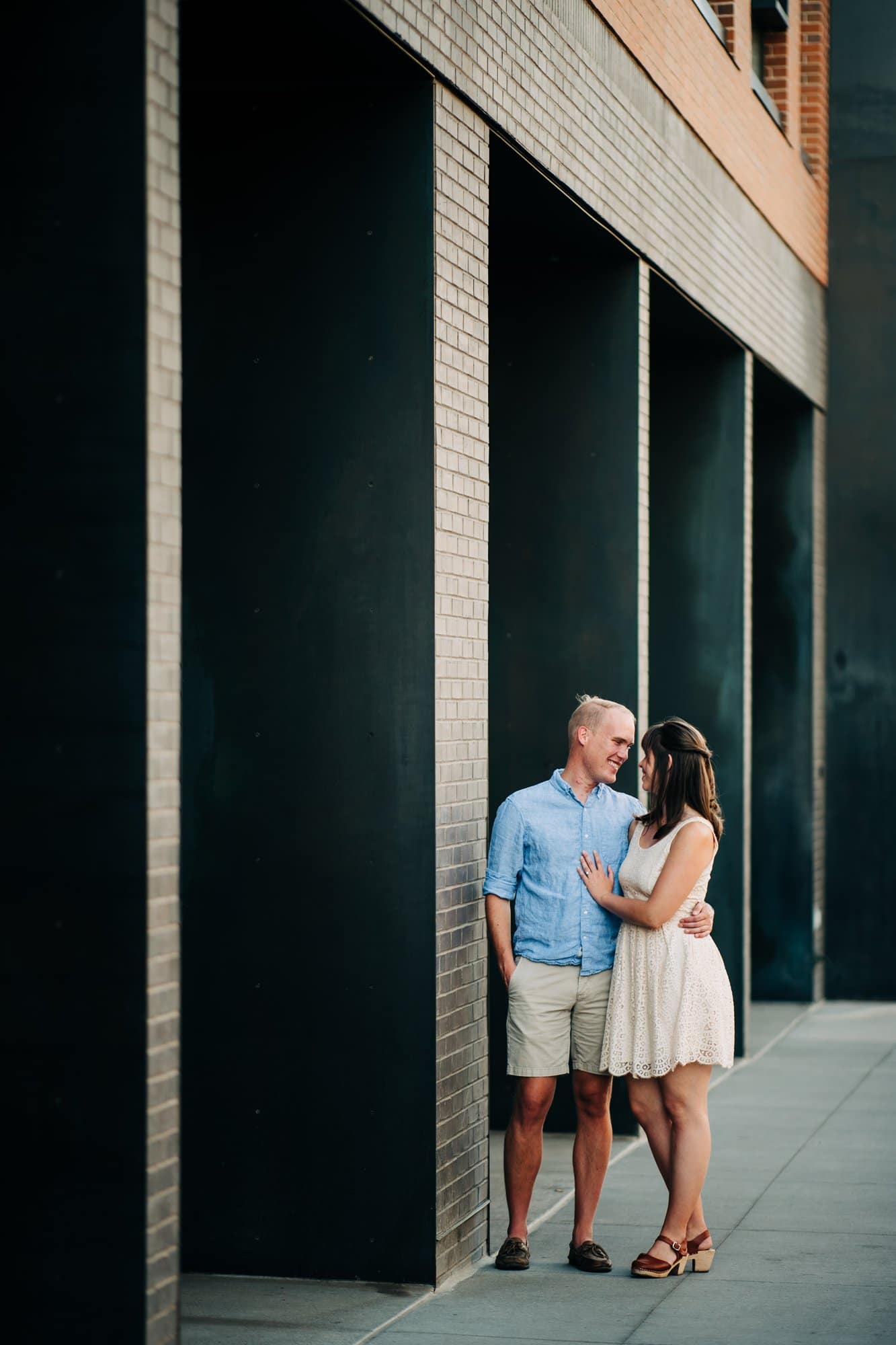 downtown engagement session in denver