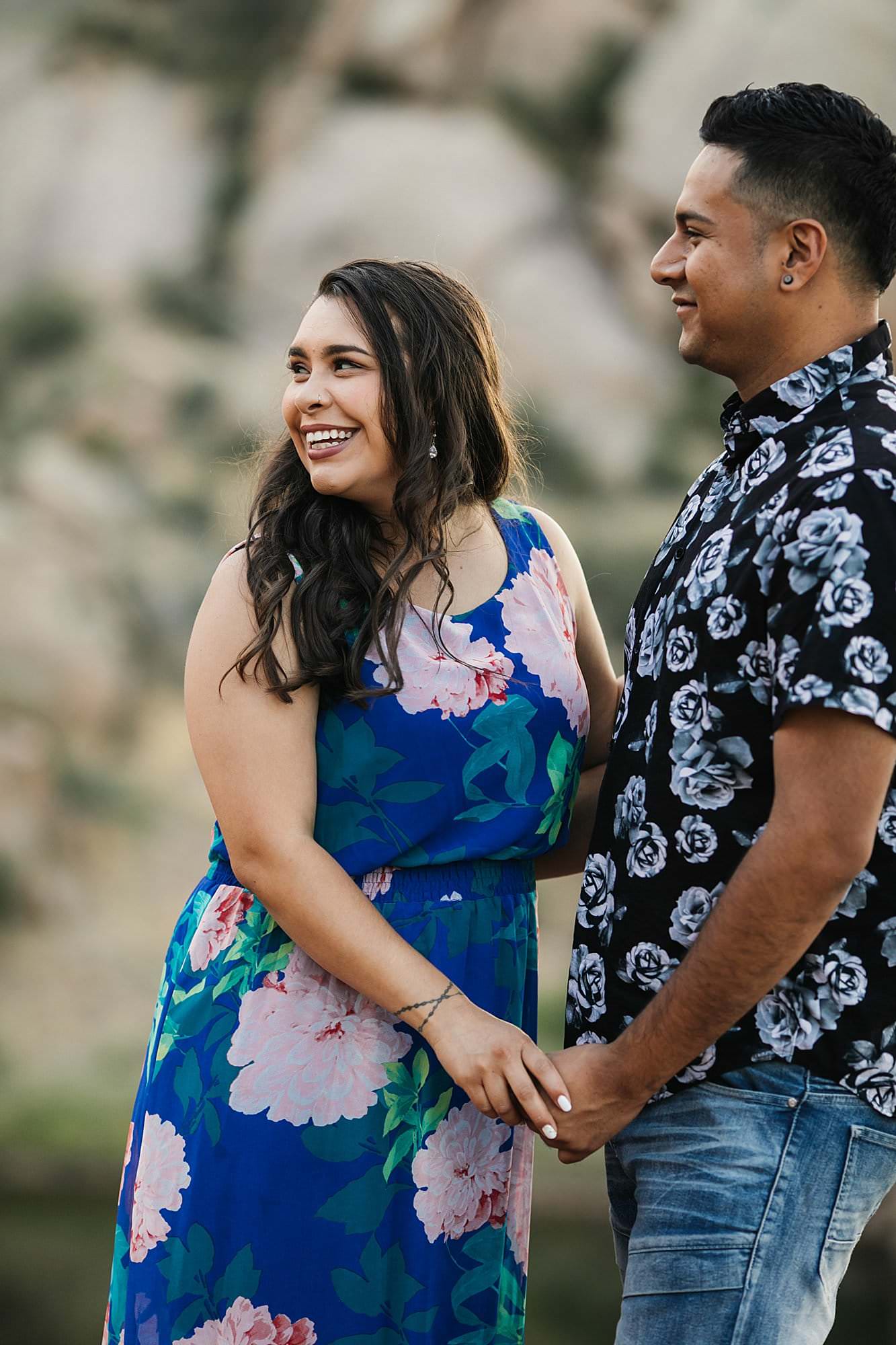 engagement session in mountains