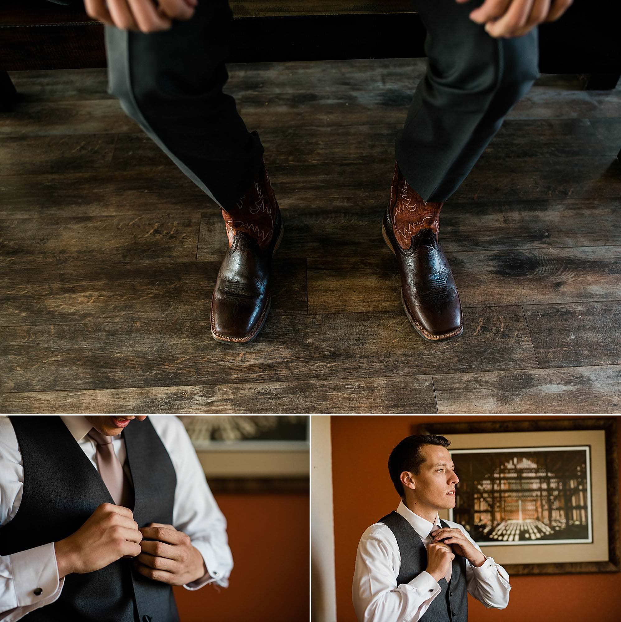 groom getting ready