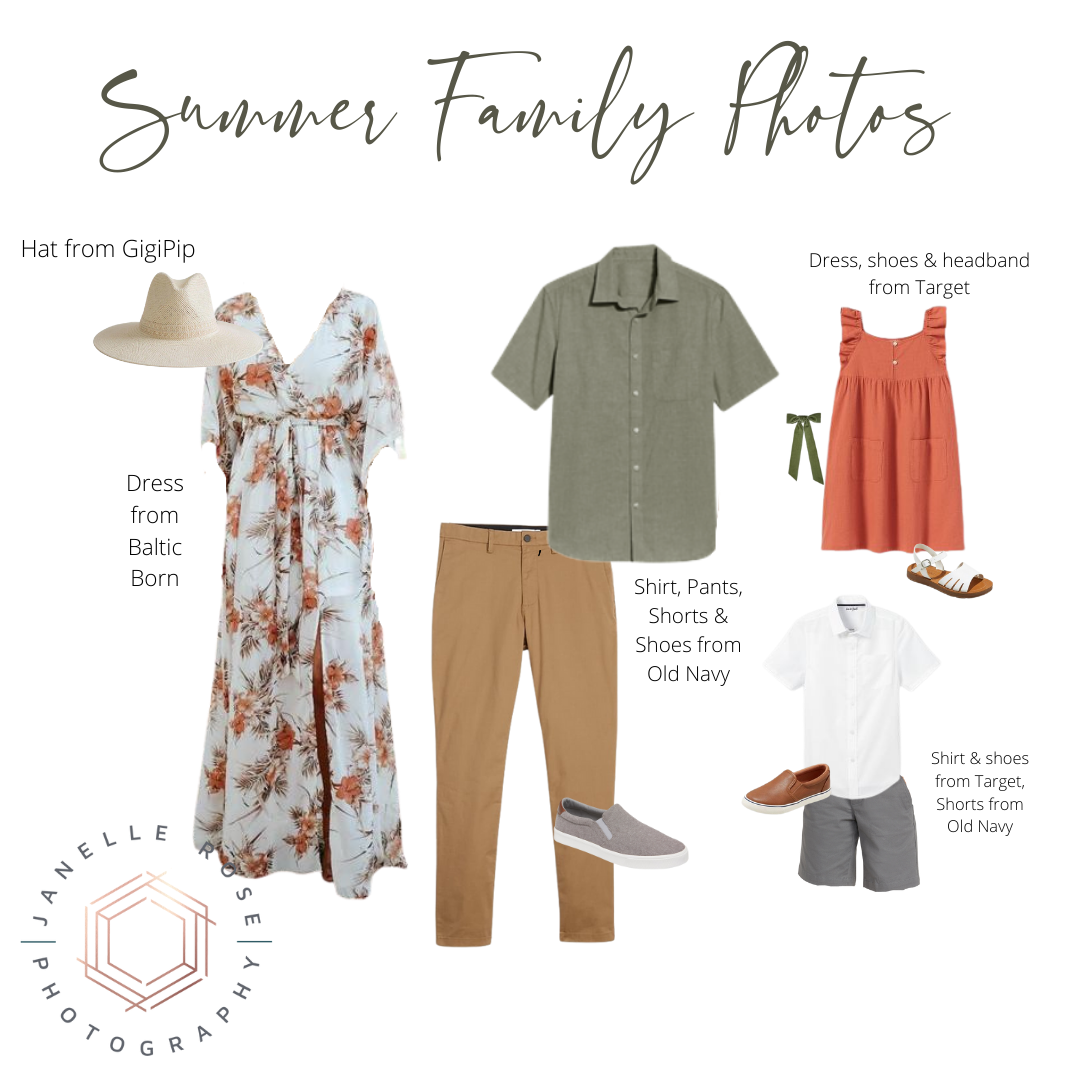 what to wear summer family photos